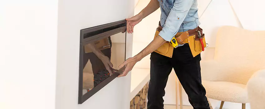 Metal Fireplace Installation in Banning, California
