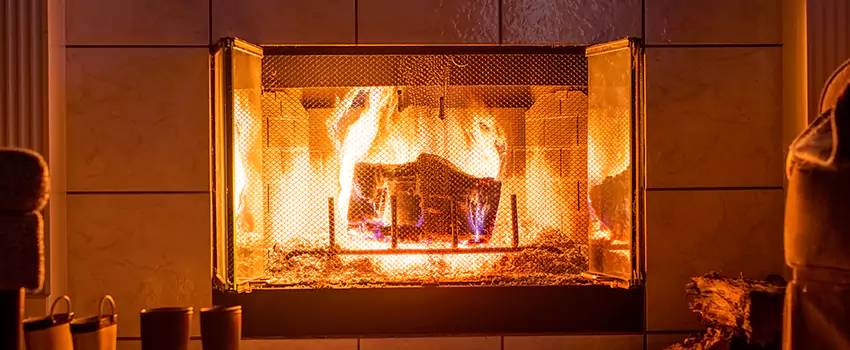 Mendota Hearth Landscape Fireplace Installation in Banning, California