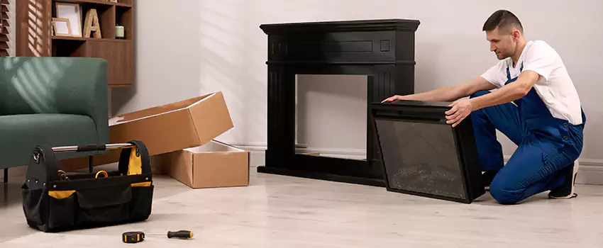 Old Rusted Metal Fireplace Repair And Replacement in Banning, CA